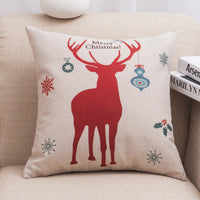 HKM-013587 Christmas-Themed Polyester Pillowcase for Cozy Holiday Decor