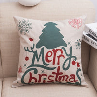 HKM-013587 Christmas-Themed Polyester Pillowcase for Cozy Holiday Decor