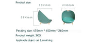HKM-013587 Cozy Cat Nest for Small Dogs - Four Seasons Plastic Pet Bed in Multiple Colors