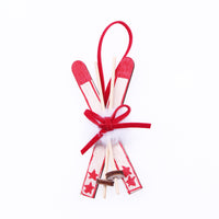 HKM-013587 Wooden Sleigh Christmas Tree Pendant for Home and Office Decor