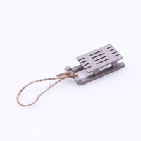 HKM-013587 Wooden Sleigh Christmas Tree Pendant for Home and Office Decor