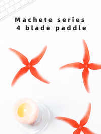 HKM-013651 Red 5-Inch 4-Blade Propeller for Youth (Ages 15-35) - 2 Pairs