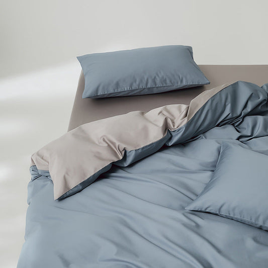 HKM-013779 Cotton Solid Color Four-Piece Bedding Set in Multiple Sizes