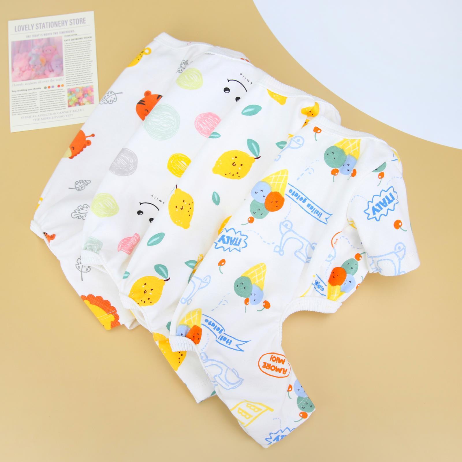 HKM-013907 Casual Cotton Four-Legged Pet Clothing in Lemon, Lion, Smiling Face, and Ice Cream Designs