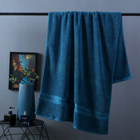 HKM-014035 Cotton Bath Towel Set - 3-Piece Collection with Beach Towel and Square Scarf in Multiple Colors