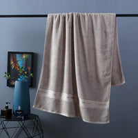 HKM-014035 Cotton Bath Towel Set - 3-Piece Collection with Beach Towel and Square Scarf in Multiple Colors