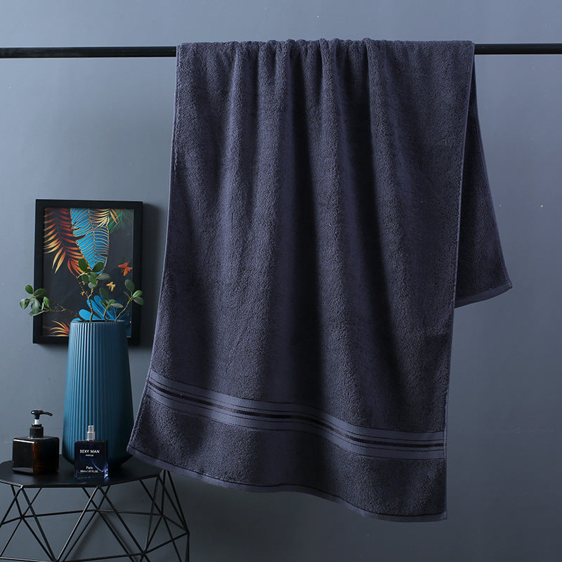 HKM-014035 Cotton Bath Towel Set - 3-Piece Collection with Beach Towel and Square Scarf in Multiple Colors
