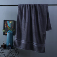 HKM-014035 Cotton Bath Towel Set - 3-Piece Collection with Beach Towel and Square Scarf in Multiple Colors