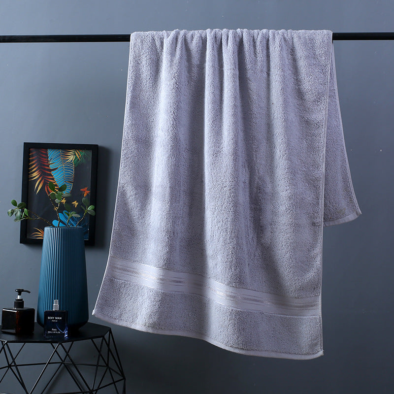 HKM-014035 Cotton Bath Towel Set - 3-Piece Collection with Beach Towel and Square Scarf in Multiple Colors