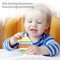 HKM-014035 DIY Lacing Animal Stacking Rings Educational Toy for Sensory Development and Puzzle Play for Babies and Toddlers