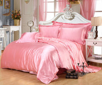 HKM-014227 Luxury Summer Bedding Set in Black and White - King Size Duvet Cover and Bed Sheet Set, 4-Piece Collection