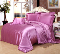 HKM-014227 Luxury Summer Bedding Set in Black and White - King Size Duvet Cover and Bed Sheet Set, 4-Piece Collection