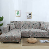 HKM-014291 Stretch Print Sofa Cover in Fashionable Design for Various Sizes