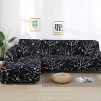 HKM-014291 Stretch Print Sofa Cover in Fashionable Design for Various Sizes