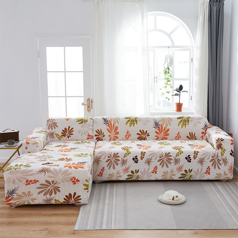 HKM-014291 Stretch Print Sofa Cover in Fashionable Design for Various Sizes