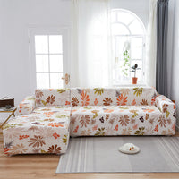 HKM-014291 Stretch Print Sofa Cover in Fashionable Design for Various Sizes