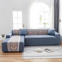 HKM-014291 Stretch Print Sofa Cover in Fashionable Design for Various Sizes
