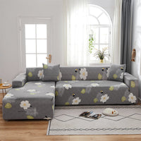 HKM-014291 Stretch Print Sofa Cover in Fashionable Design for Various Sizes