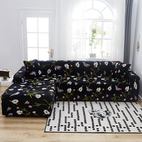 HKM-014291 Stretch Print Sofa Cover in Fashionable Design for Various Sizes