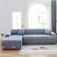HKM-014291 Stretch Print Sofa Cover in Fashionable Design for Various Sizes