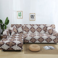 HKM-014291 Stretch Print Sofa Cover in Fashionable Design for Various Sizes