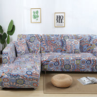 HKM-014291 Stretch Print Sofa Cover in Fashionable Design for Various Sizes