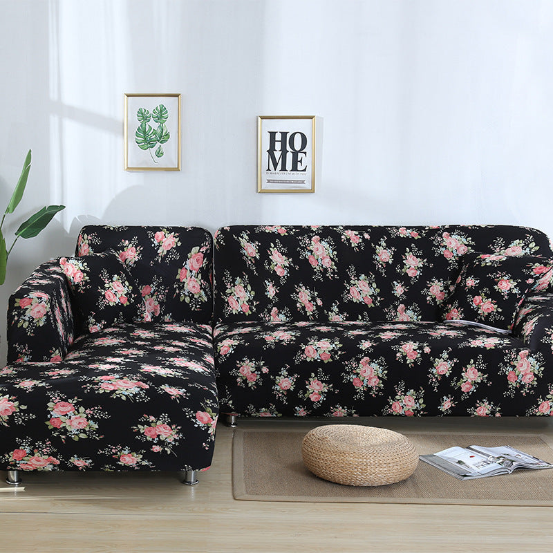 HKM-014291 Stretch Print Sofa Cover in Fashionable Design for Various Sizes