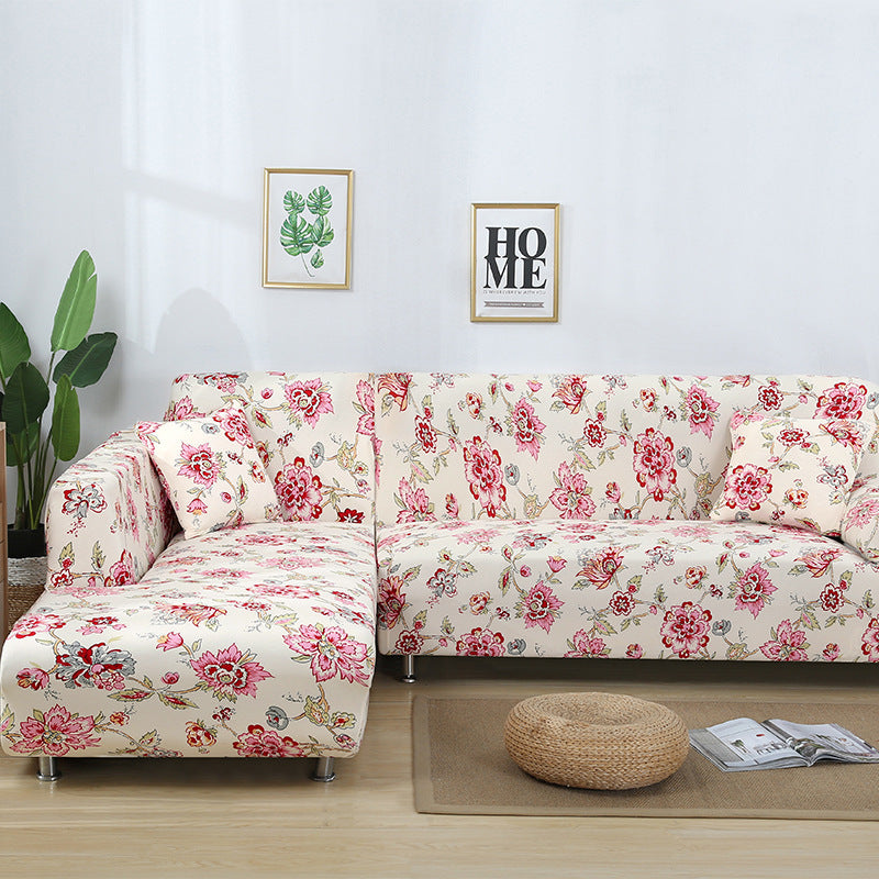 HKM-014291 Stretch Print Sofa Cover in Fashionable Design for Various Sizes