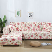 HKM-014291 Stretch Print Sofa Cover in Fashionable Design for Various Sizes