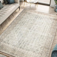 HKM-014355 Bohemian Ethnic Geometric Pattern Crystal Velvet Carpet in Various Sizes