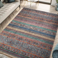 HKM-014355 Bohemian Ethnic Geometric Pattern Crystal Velvet Carpet in Various Sizes