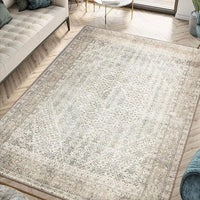 HKM-014355 Bohemian Ethnic Geometric Pattern Crystal Velvet Carpet in Various Sizes