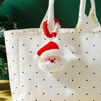 HKM-014419 Festive Plush Christmas Garland Pendant Keychain – Santa, Snowman, Elf & More