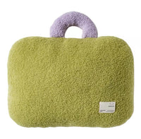 HKM-014419 Personality Plush Backrest Pillow in Briefcase, Dumpling Bag, and Round Bag Shapes