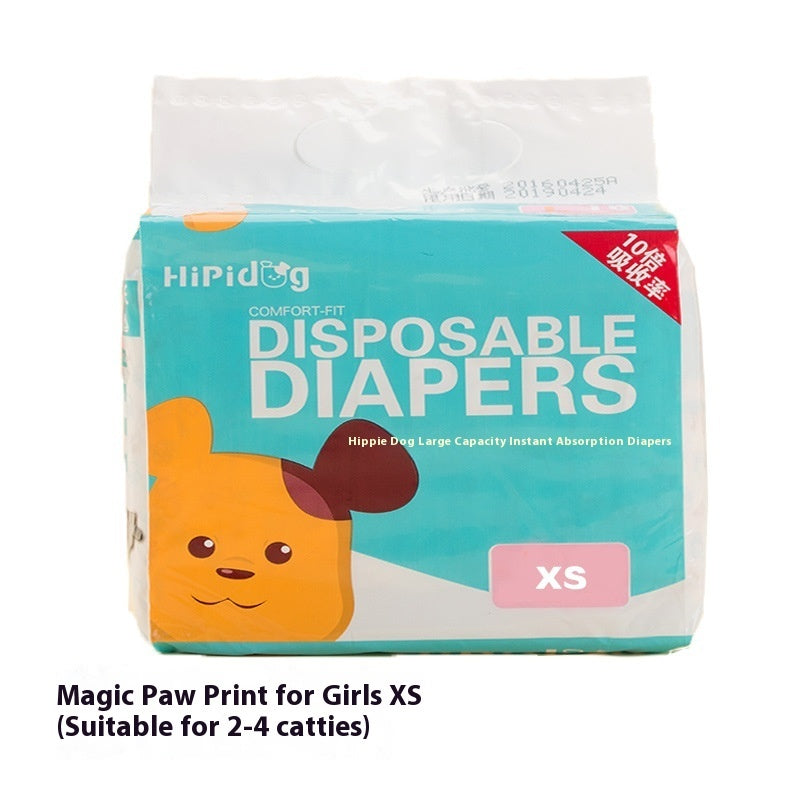 HKM-014547 Adjustable Male Dog Diapers 10-Pack - Soft, Breathable, Leak Protection, Antibacterial and Deodorant
