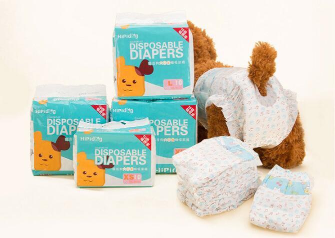 HKM-014547 Adjustable Male Dog Diapers 10-Pack - Soft, Breathable, Leak Protection, Antibacterial and Deodorant
