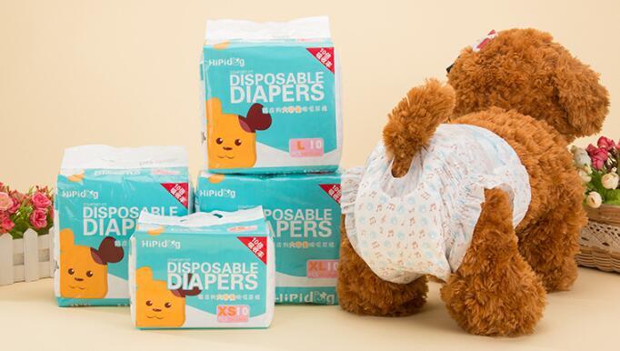HKM-014547 Adjustable Male Dog Diapers 10-Pack - Soft, Breathable, Leak Protection, Antibacterial and Deodorant