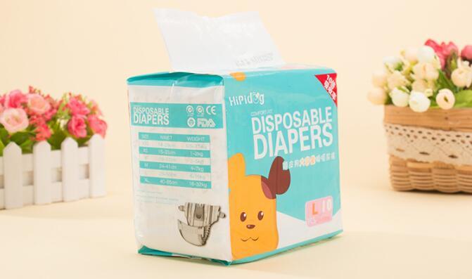 HKM-014547 Adjustable Male Dog Diapers 10-Pack - Soft, Breathable, Leak Protection, Antibacterial and Deodorant