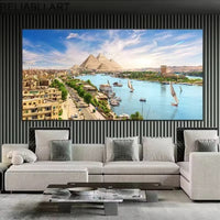 HKM-014547 Frameless Solid Wood Decorative Canvas Painting for Living Room
