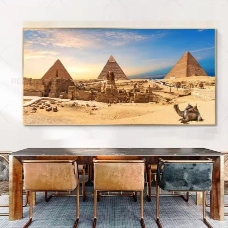HKM-014547 Frameless Solid Wood Decorative Canvas Painting for Living Room