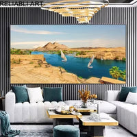 HKM-014547 Frameless Solid Wood Decorative Canvas Painting for Living Room