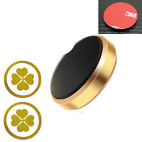 HKM-014675 Magnetic Car Phone Holder for Steering Wheel, Dashboard, and Sun Visor - Rose Gold Disk with Iron Pieces