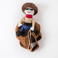 HKM-014803 Denim Pet Costume for Corgis, Teddy Bears, and Golden Retrievers - Personalized Casual Clothing for Spring and Autumn