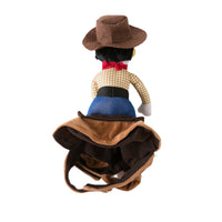 HKM-014803 Denim Pet Costume for Corgis, Teddy Bears, and Golden Retrievers - Personalized Casual Clothing for Spring and Autumn