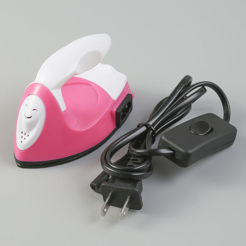 HKM-014931 Mini Electric Iron for DIY Crafting and Rhinestone Application, Portable Handmade Tool, 180°C Heating