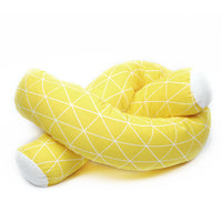 HKM-014931 Plaid Children's Bed with Baby Anti-Collision Soft Pillow Protection