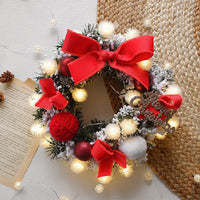 HKM-015059 Multicolor LED String Light Christmas Wreath with Pine Cones and Berries