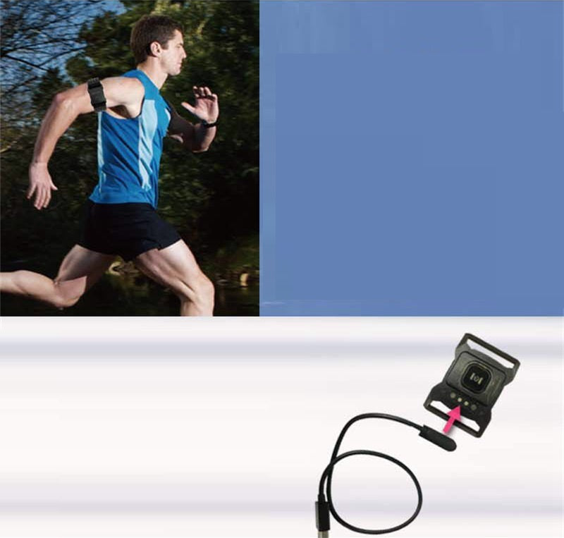 HKM-015123 Dual Mode Exercise Heart Rate Monitor Arm Band - Rechargeable, Waterproof, Bluetooth & ANT+ Compatible
