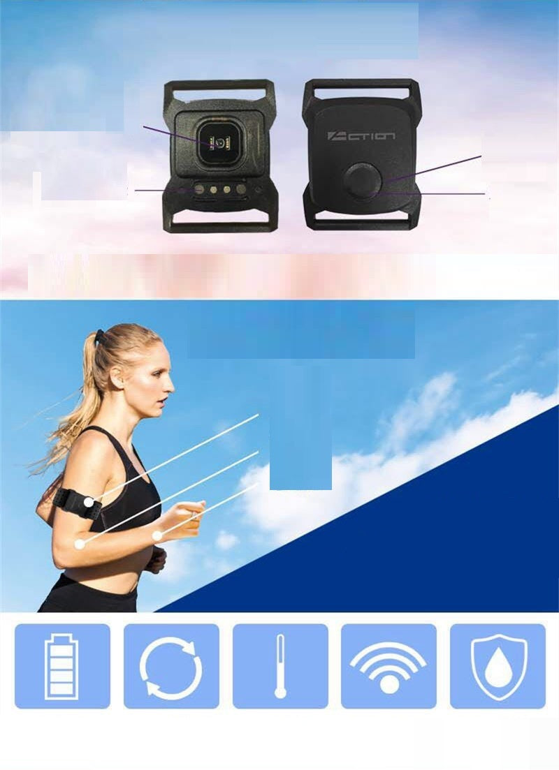 HKM-015123 Dual Mode Exercise Heart Rate Monitor Arm Band - Rechargeable, Waterproof, Bluetooth & ANT+ Compatible
