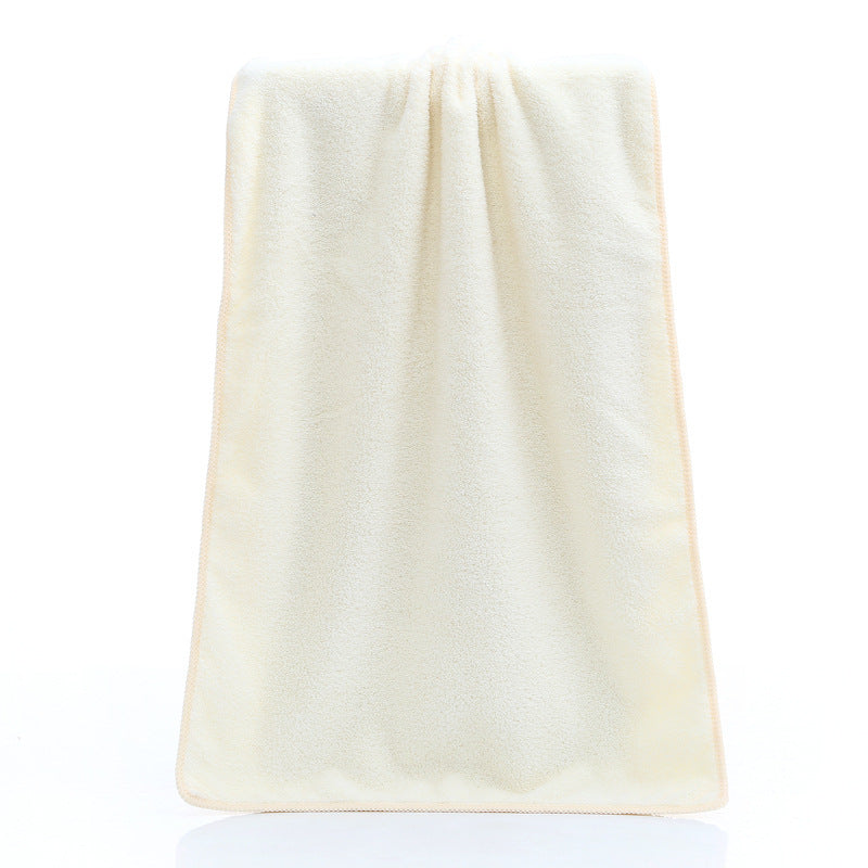 HKM-015187 High-Density Coral Fleece Microfiber Towel - 34x75cm, Polyester Fiber Composition